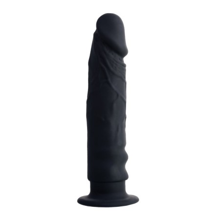 Popo pleasure by toyfa lupi phallimitator, silicone, black color, 12 cm-7