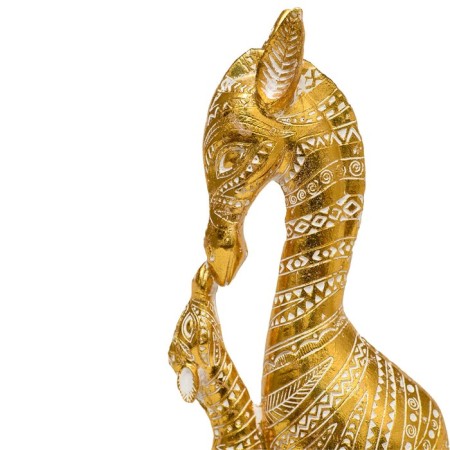 Decorative "zebras", 140 × 65 × 350 mm, gold color-1