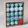 Set of balls plastic D-4 cm, 20 pcs "Tradition" crack, blue