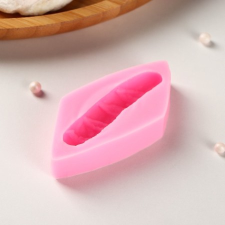 Mold "Baget", silicone, 7.5 × 3.5 × 1.5 cm, pink color-2