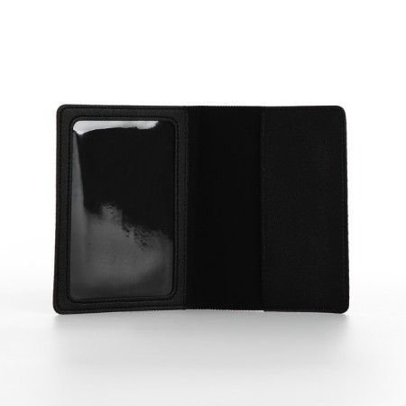 Passport cover, luggage tag, black color-4