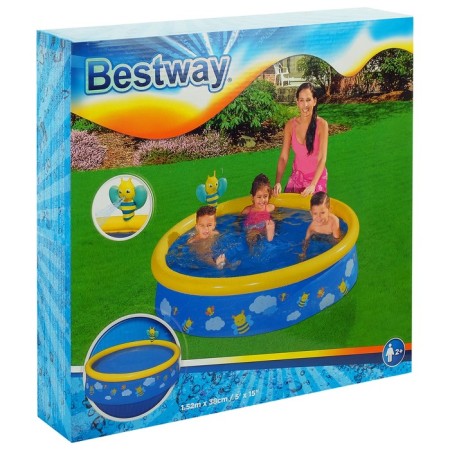 Fast Set basin, 152 x 38 cm, with a spray, from 2 years old, color mix, 57326 Bestway-7