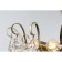 Ceiling light ESCADA, 664/8P. 8x40W, e14, 500x500x430 mm, antique bronze color/transparent crystals