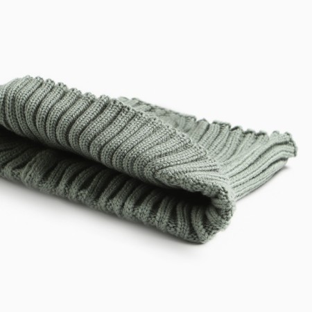 Kit for a girl (hat, snood), olive color, size 50-54-2