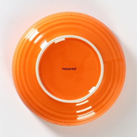Porcelain deep porcelain Magistro "Cerera", 1.1 l, d = 22 cm, color orange color-3