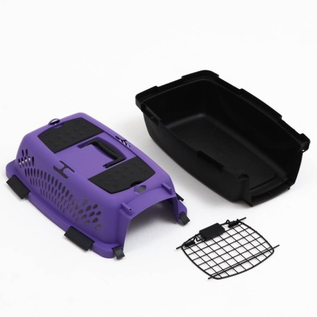 Carriage for animals with a metal door, 49 x 32 x 27, purple-9