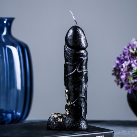 Figure candle "Favorite" Black with a whip 16cm-3