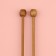 Knitting needles, straight lines, d = 3 mm, 25 cm, 2 pcs
