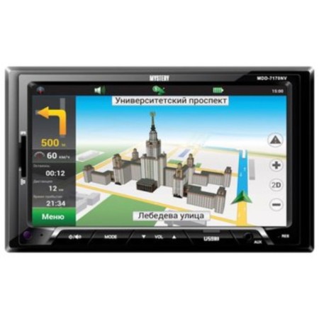 MYSTERY 2 DIN MDD-7170NV, 7 ", GPS, 50 W, Multijor