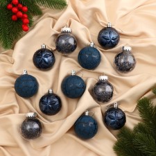 Set of balls plastic D-6 cm, 12 pcs 