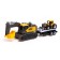 Excavator inertial "Construction", with a trailer and a tractor, mix