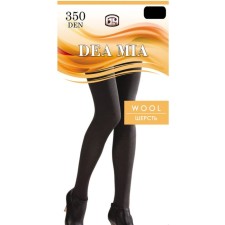 Колготки женские DEA MIA WOOL 350 ден цвет чёрный, р-р 5
