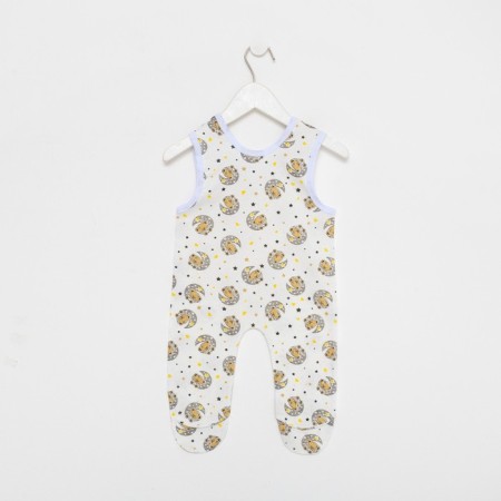 Long baby sliders, white color/bear, height 74 cm-2