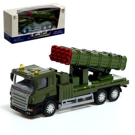 Metal “Army” truck, inertia, mix
