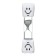 Sanding clock "Tail", 1 minute, 10 x 2 cm, white