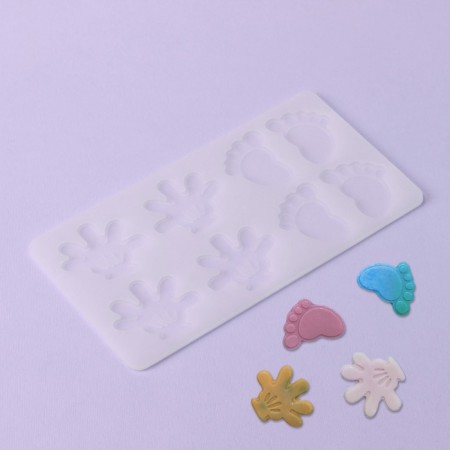 Chocolate form "Rastype", silicone, 8 cells, 19.5 × 10.5 × 0.4 cm, the color is transparent