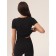 Women's T-shirt with texture Rubchik Mirey Maglia, size 42-44, black color