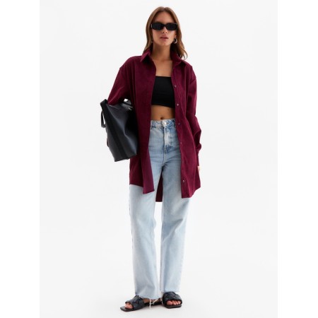 Women's shirt (1), minku, burgundy color, rr 40-3
