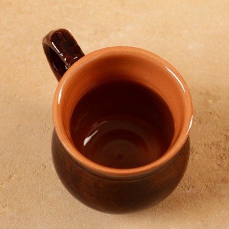 Rishtan ceramics "Aktash" mug, brown 330 ml-2