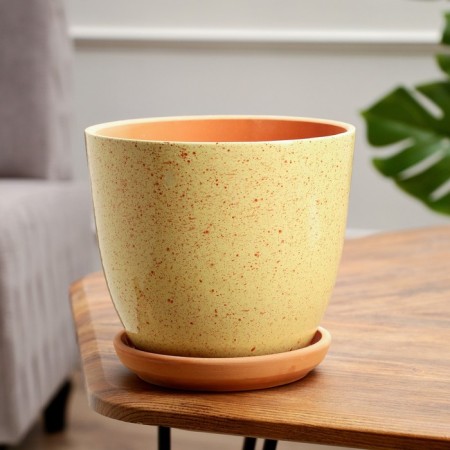 Flower pot 2.2 l, yellow