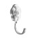 One -rod hook for curtains Cappio KC117, chromium color, 2 pcs