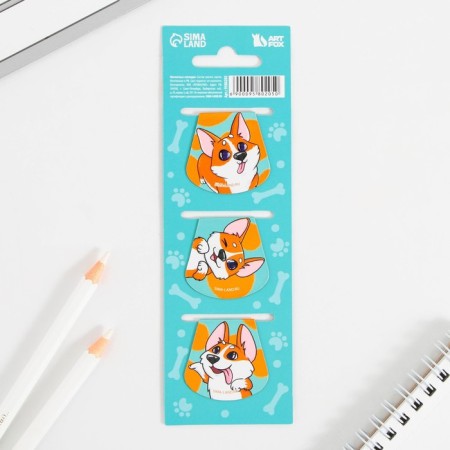 Magnetic bookmarks on the Corgi Books, 3 pcs.-2