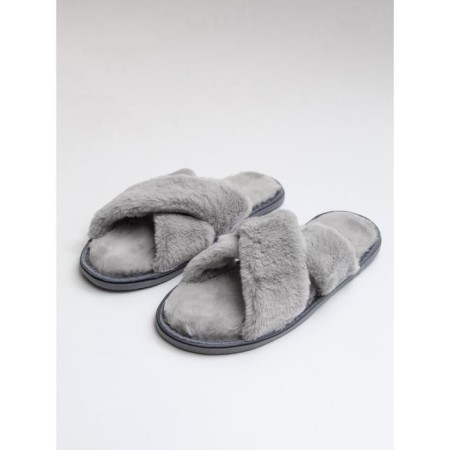 Slippers Women's Cross open nose, size 36-38, color gray color-4