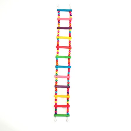 Toy for birds "ladder with beads", 12 steps-2