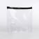 Cosmetic bag with zip-gl, transparent/black color