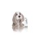 Soft toy Gulliver dog, gray-white color, 22 cm