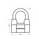 Sibrtekh-hinged castle ZNO2-4, 60 mm