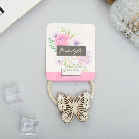 Hair gum "Carolina" butterfly, 3.5 cm