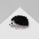 Brooch "Hedgehog" Forest, black and white color in silver