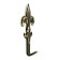 Hook furniture tundra TKO013, one -rod, bronze, 10 pcs TMP