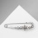 Pin "Flower" Solder of flowers, 7.3 cm, white-radiant color in silver