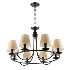 Amalia chandelier 8he14 40W Black 85x85x60-67cm Bayerlux