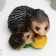 Piggy bank "Two hedgehogs" 18x15x14cm