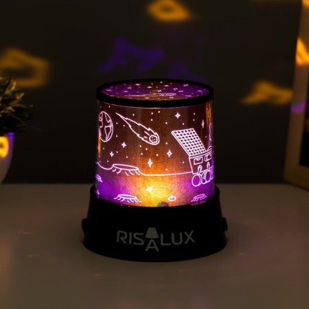 Night-design "Luno Road" LED USB/from batteries black 10.8x10.8x1.5 cm Risalux-5