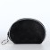 Women's wallet with lightning, black color