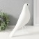 Souvenir Polystone "Bird" White 28x23.5 cm