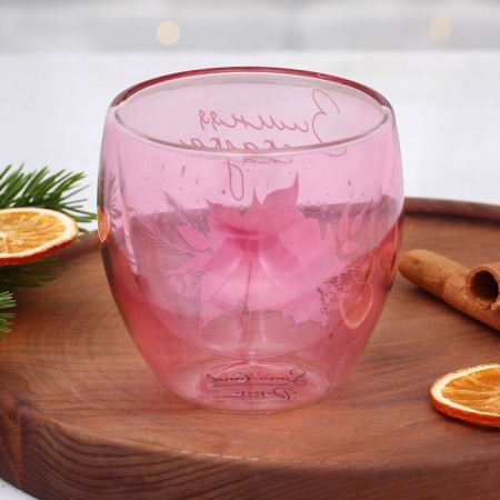 A glass with double walls "Winter Tale", 250 ml-2