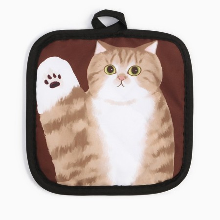 Прихватка Доляна Котики "Муся" 17*17 см 100% п/э-1