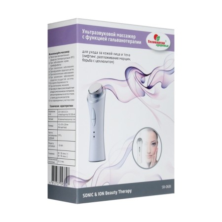Facial massager SR-06 BI, electric, ultrasonic, from the battery, white-6