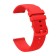 Smart hours strap, 20.5 mm, silicone, red