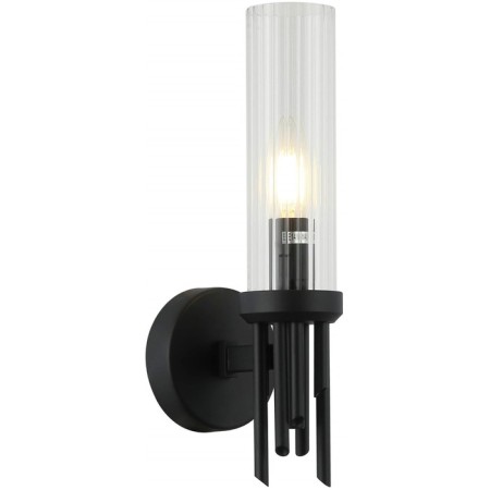 Wall lamp STILFORT 2170/02/01W GRAFF, 1x40W, E14, 100x100x290 mm, black color black