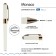 Ballic handle, 0.5 mm, BrunovisConti Monaco, blue rod, Soft Touch body white, in case
