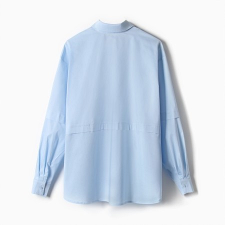 Women's blouse Minaku: Casual Collection Blue color, river 46-8