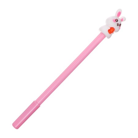 Gel-ghost pen, blue rod, bunnies mix-1