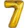 Foil ball 32 "Figure 7", color gold