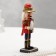 Nutcracker with a staff, red, 20 cm, wood